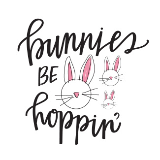 bunnies hopping sign