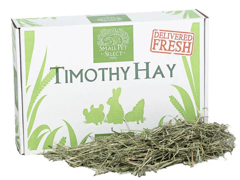 box of Timothy hay