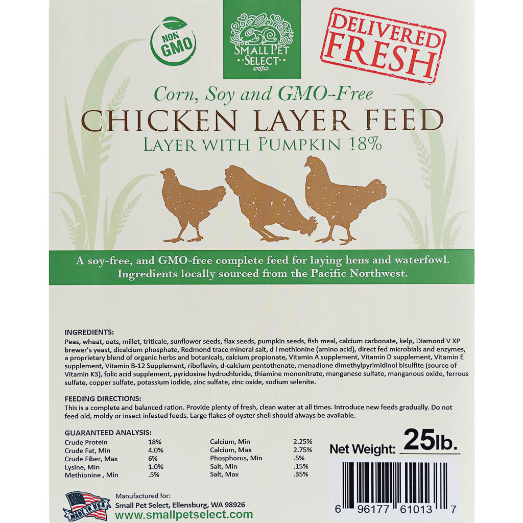 Chicken Layer Feed Label